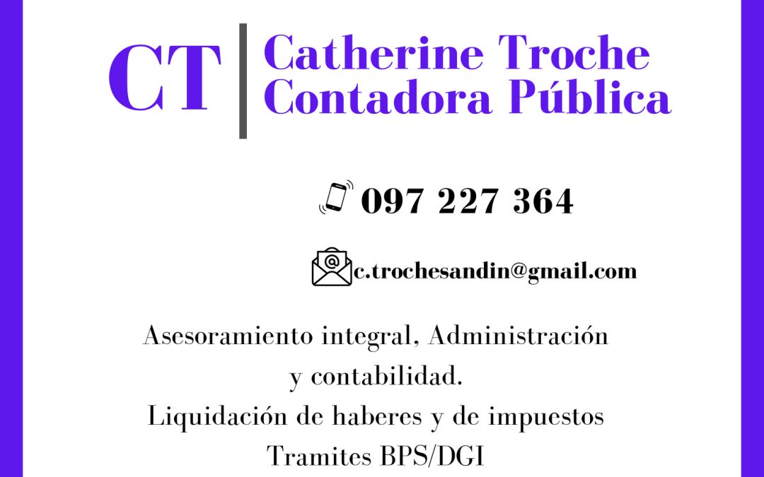 CATHERINE TROCHE – CONTADORA PÚBLICA